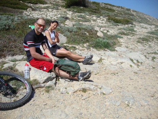 Pause an der Cala Torta