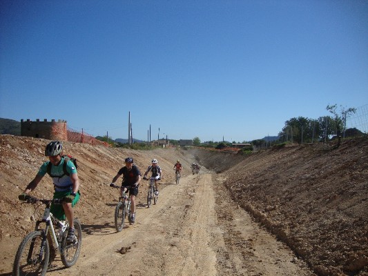 danach geht es auch einmal durch eine Baustelle
