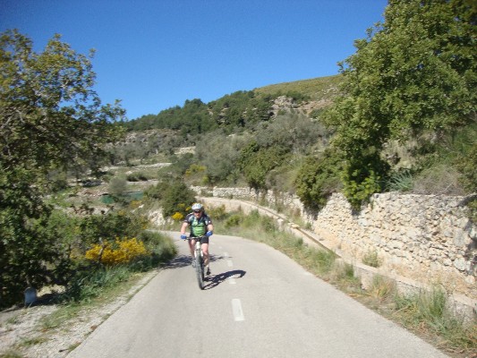 Anstieg zum Kloster Ermita de Betlem