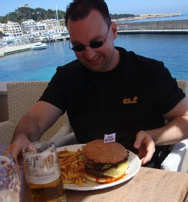 XXL Burger zum Tourenende