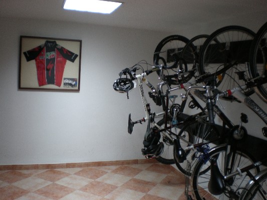 Das Bikelager im Hotel